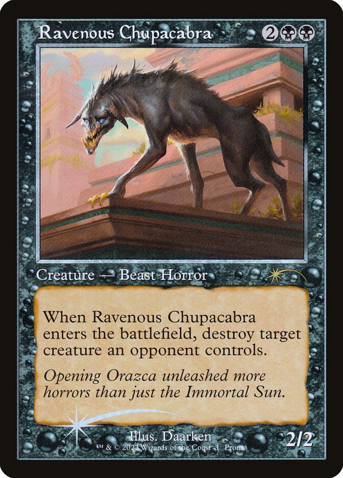 Ravenous Chupacabra (Retro Frame)