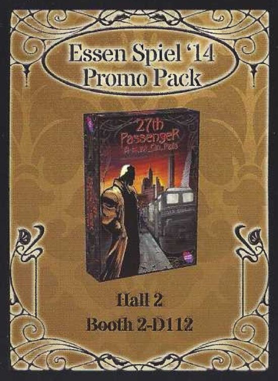 27th Passenger: A Hunt on Rails – Spiel 2014 Promo Pack