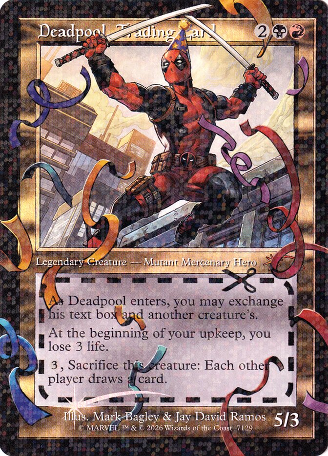 Deadpool, Trading Card (7129) (Pool Party Foil)