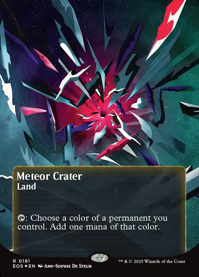 Meteor Crater (0161) (Borderless) (Galaxy Foil)