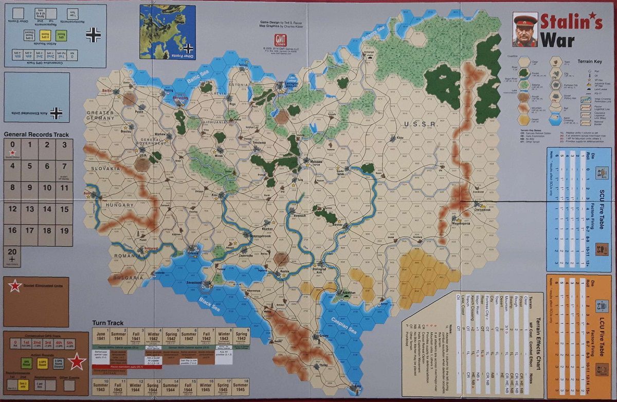 Stalin's War: Mounted Mapboard