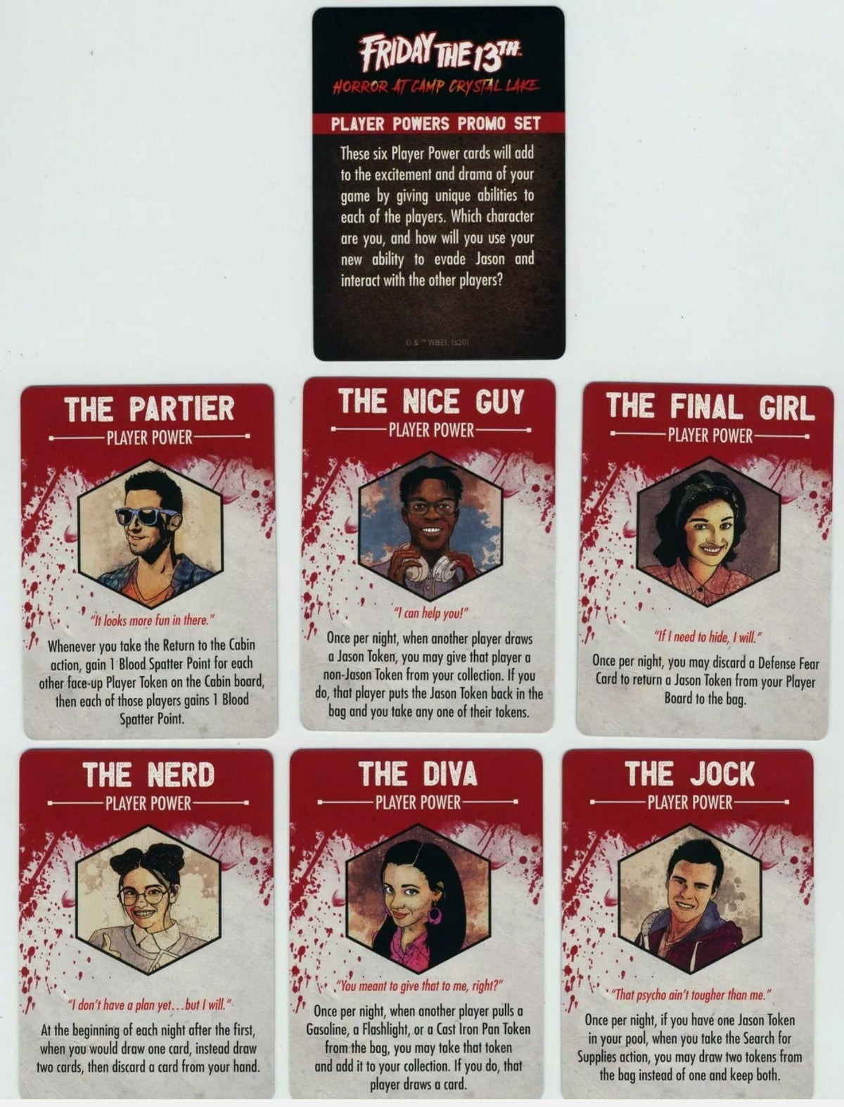 Friday the 13th: Horror at Camp Crystal Lake – Player Powers Promo Set