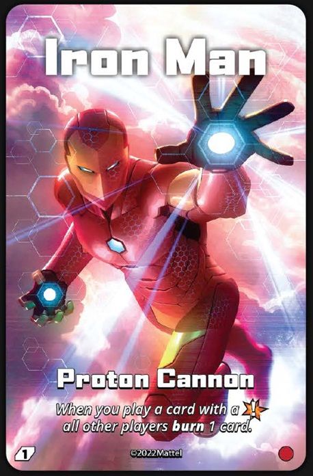 UNO Ultimate: Iron Man – Proton Cannon Super Rare Foil Chase Card