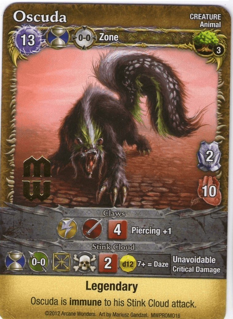 Mage Wars: Oscuda Promo Card