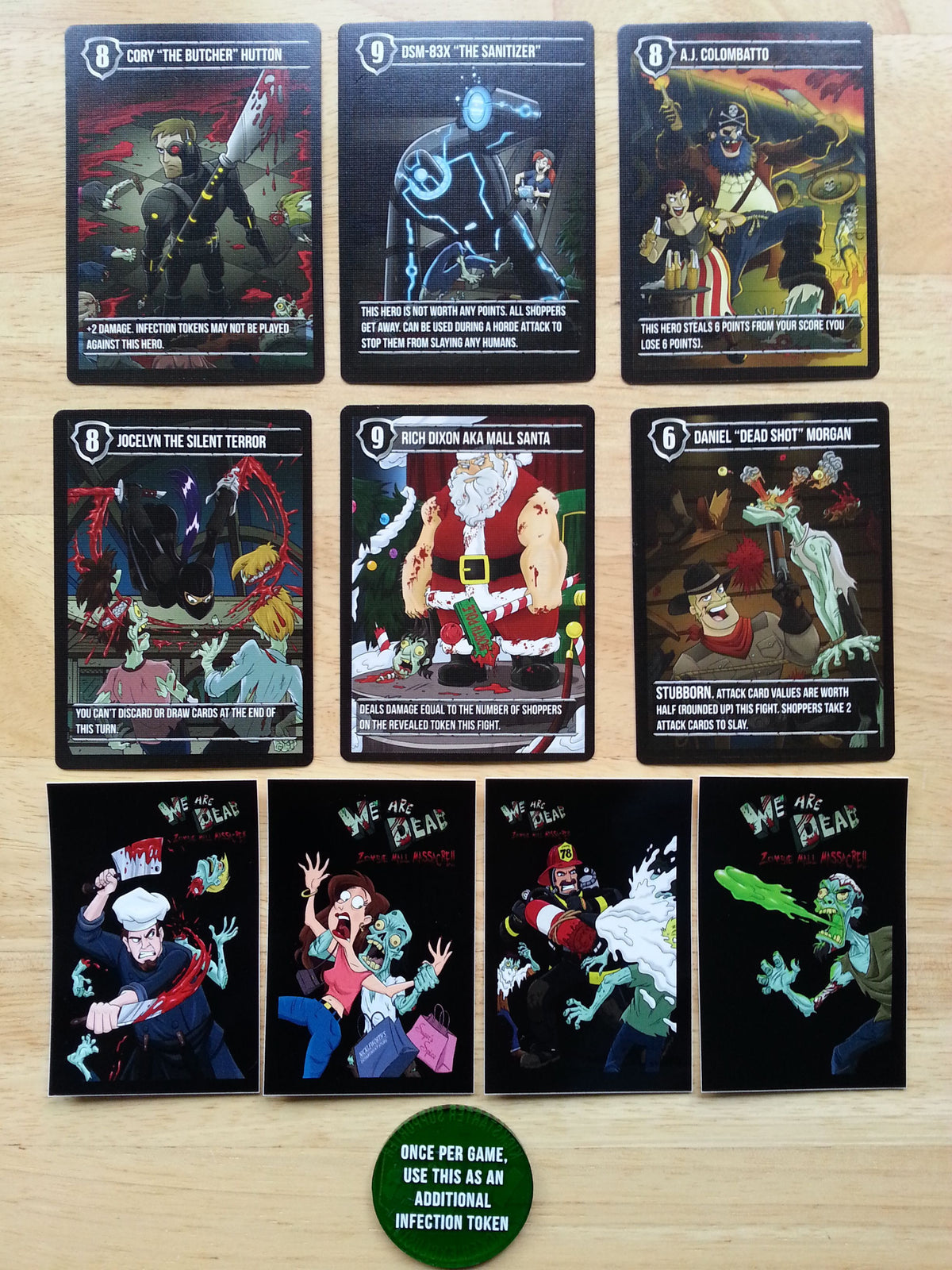 We Are Dead: Zombie Mall Massacre – Kickstarter Promo Cards