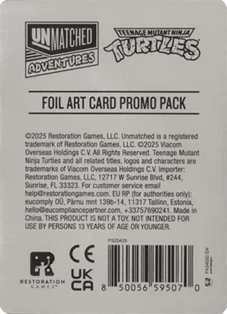 Unmatched Adventures: Teenage Mutant Ninja Turtles – Promo Cards