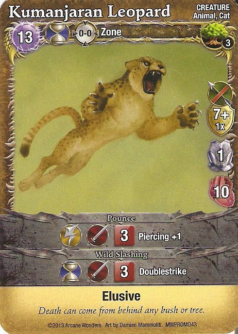 Mage Wars: Kumanjaran Leopard Promo Card