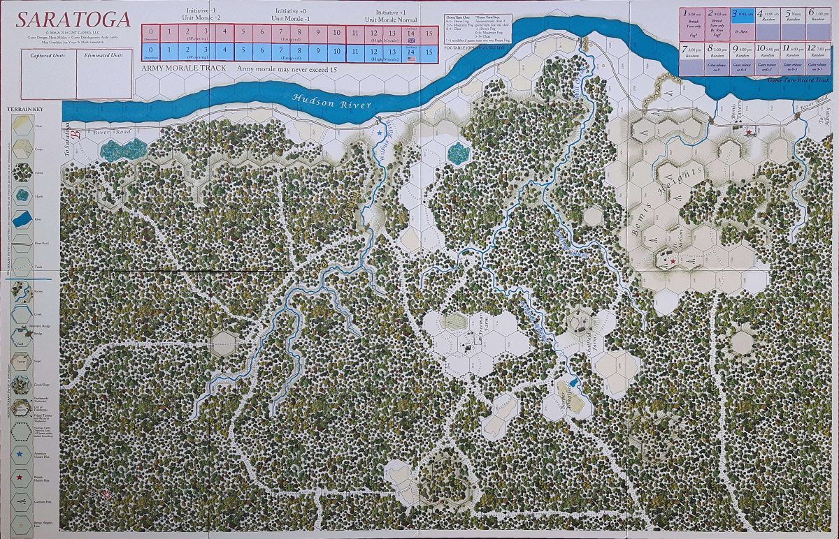 Saratoga: Mounted Mapboard