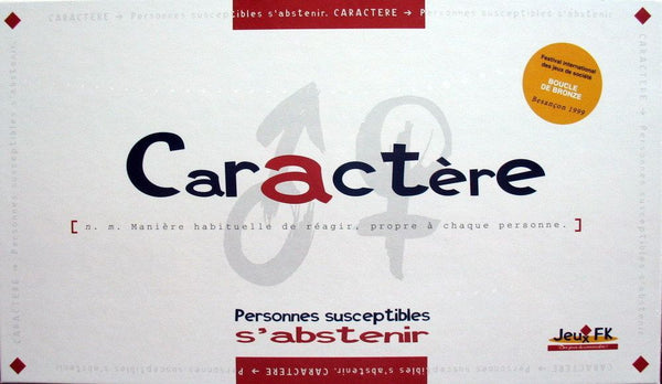 Caractère - Jeux FK
