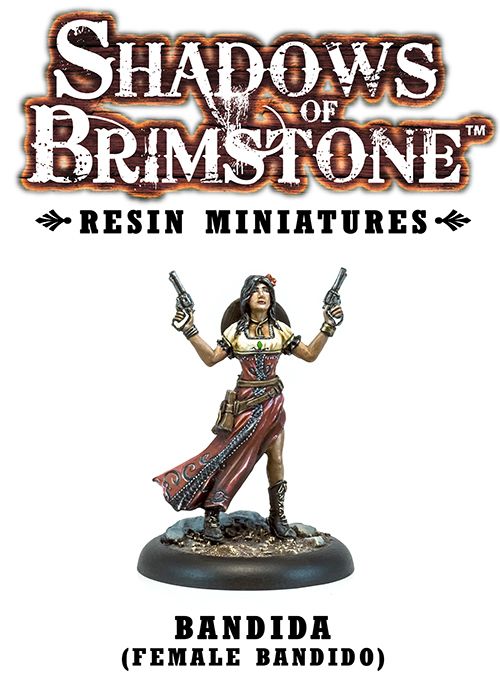 Shadows of Brimstone: Resin Bandida (Female Bandido)