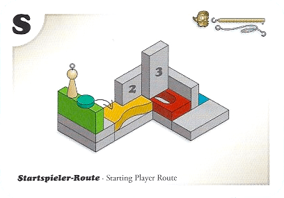 Blocky Mountains: Starting Player Route Card