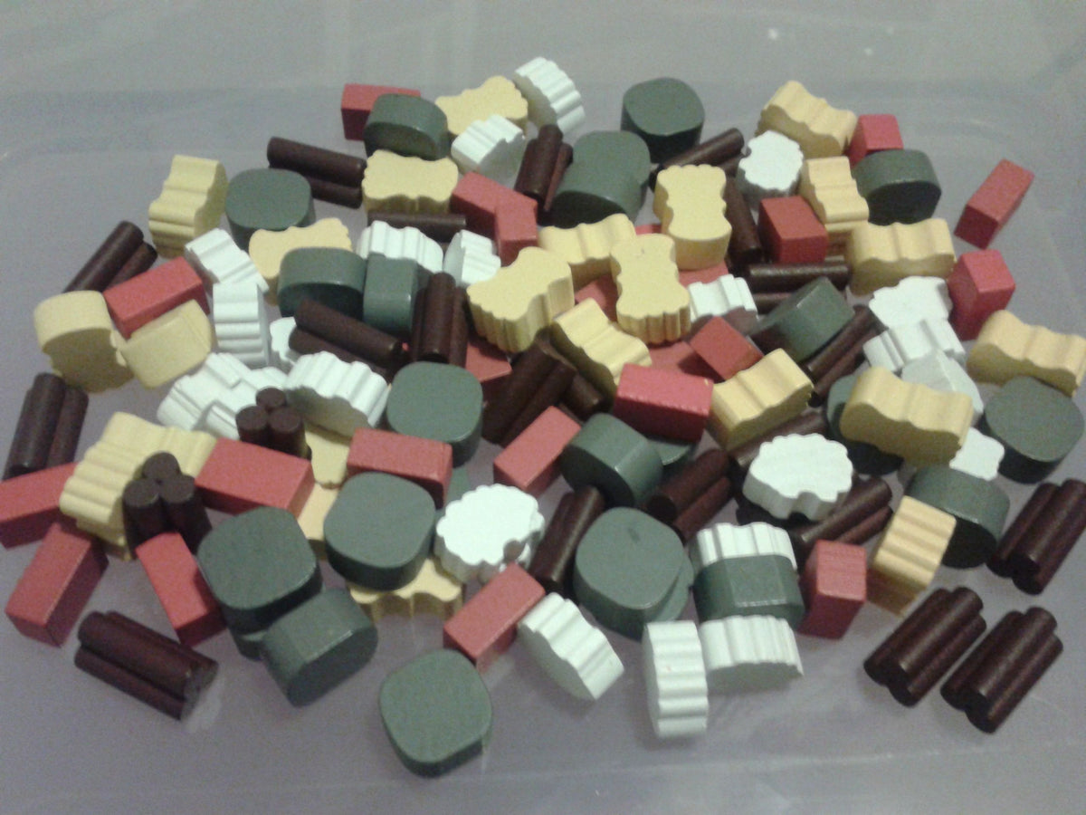Catan: Yucatan Wooden Token Set (125 Tokens)