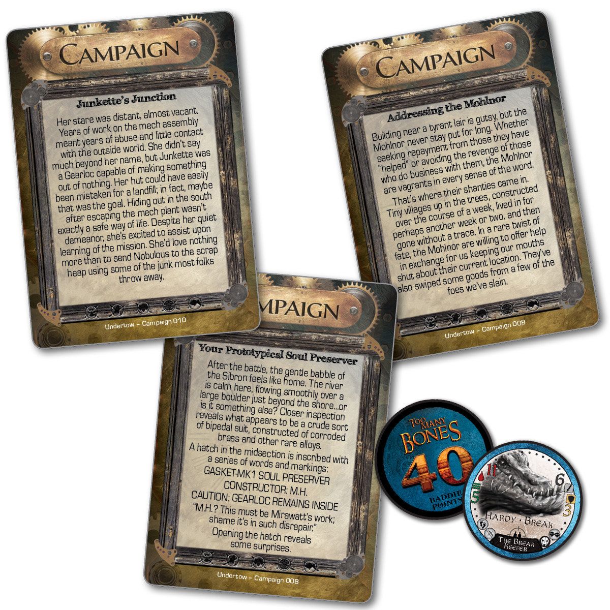 Too Many Bones: The Break Keeper and Undertow Campaign+ Card Pack