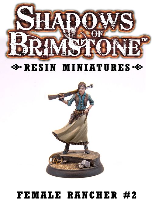 Shadows of Brimstone: Resin Female Rancher #2