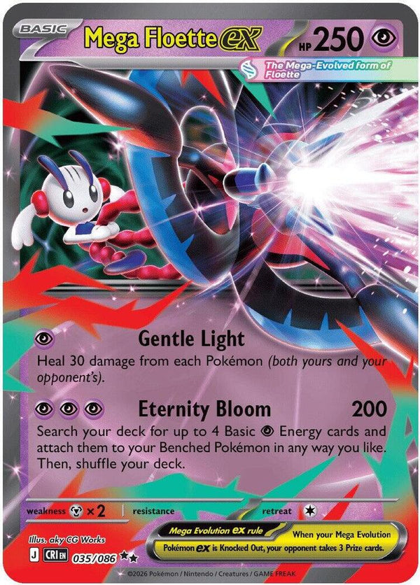 Mega Floette ex - 035/086 (CRI 035/086) - Pokémon