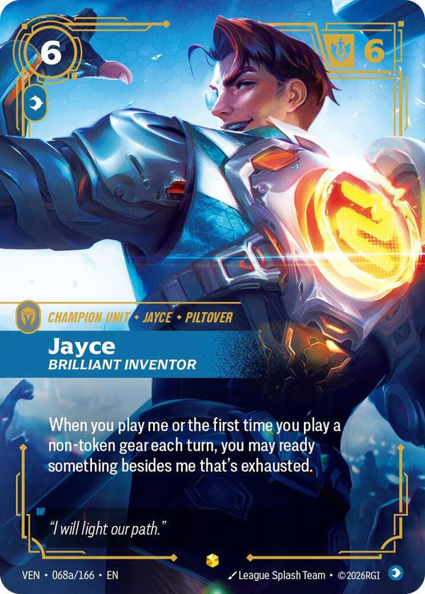Jayce, Brilliant Inventor (Alternate Art) (VEN 068a/166) - Riftbound: League of Legends TCG