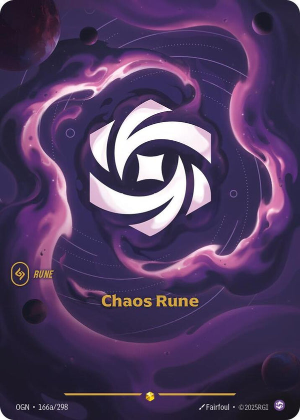 Chaos Rune (Alternate Art) (OGN 166a/298) - Riftbound: League of Legends TCG