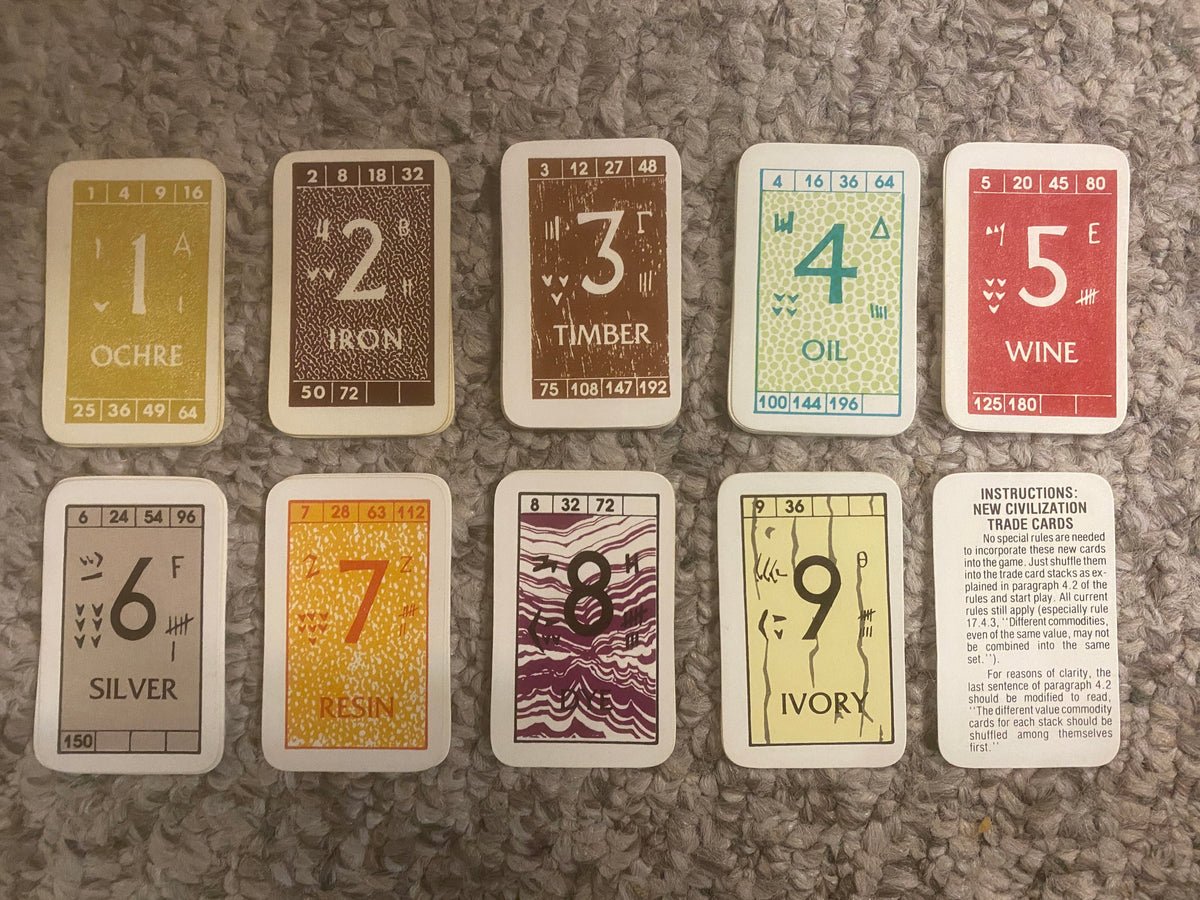 Civilization: Expansion Trade Cards Set