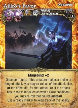 Mage Wars: Akiro's Favor Promo Card