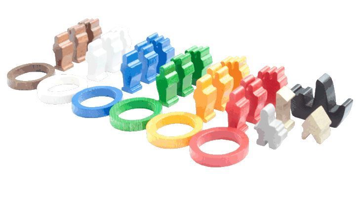 Catan: Cities & Knights – Wooden Viking Pieces
