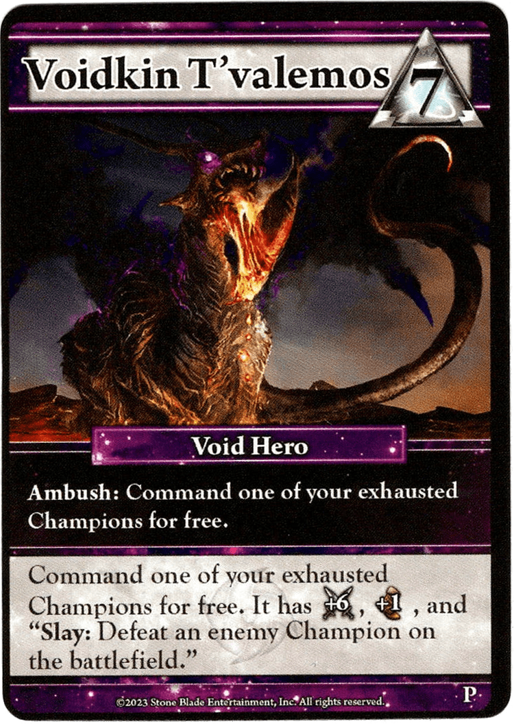 Ascension Tactics: Miniatures Deckbuilding Game – Voidkin T'valemos Promo Card