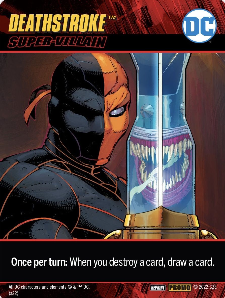 DC Deck-Building Game: Deathstroke Promo Card