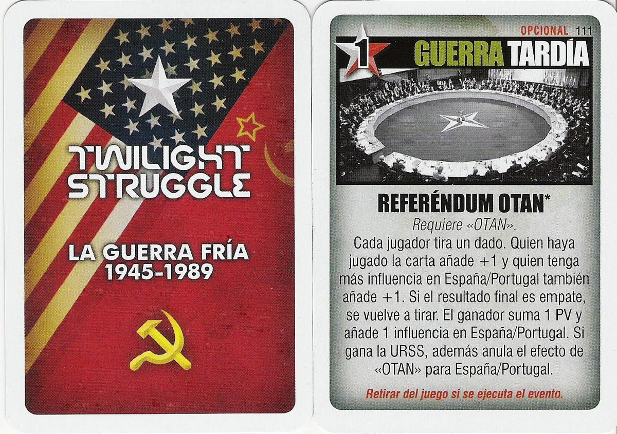 Twilight Struggle: "Referendum NATO" Promo Card