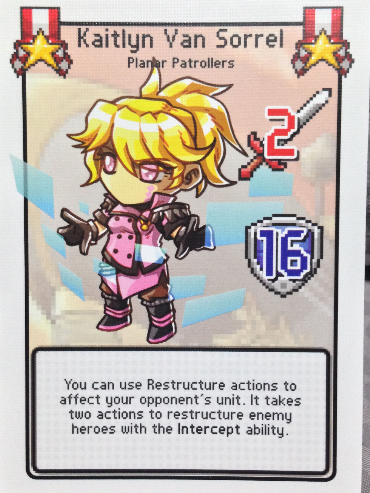 Pixel Tactics: HD Leader Card – Kaitlyn Van Sorrel