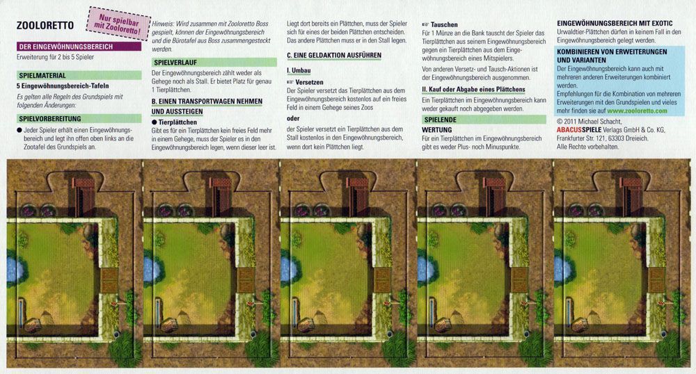 Zooloretto: Familiarisation Area