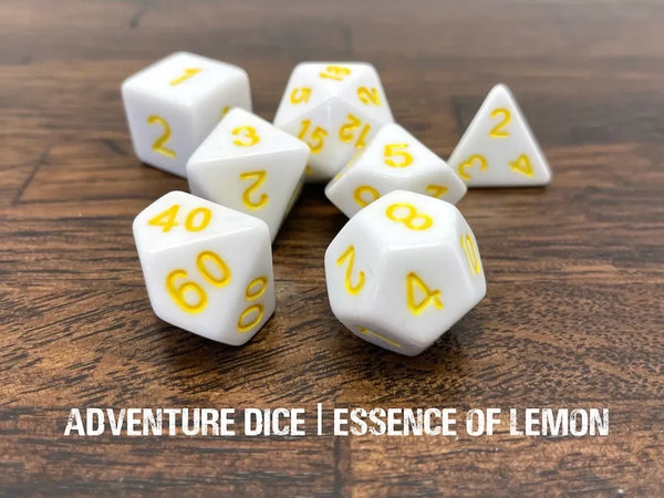 Adventure Dice: Essence of Lemon dice set - My Store