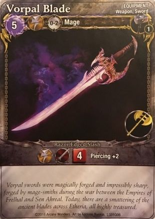 Mage Wars: Vorpal Blade Promo Card