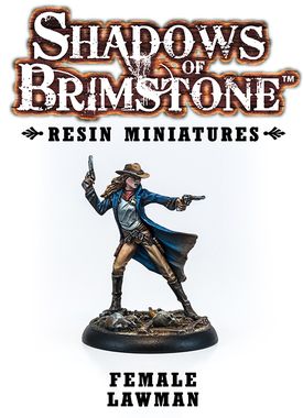 Shadows of Brimstone: Resin Female Lawman