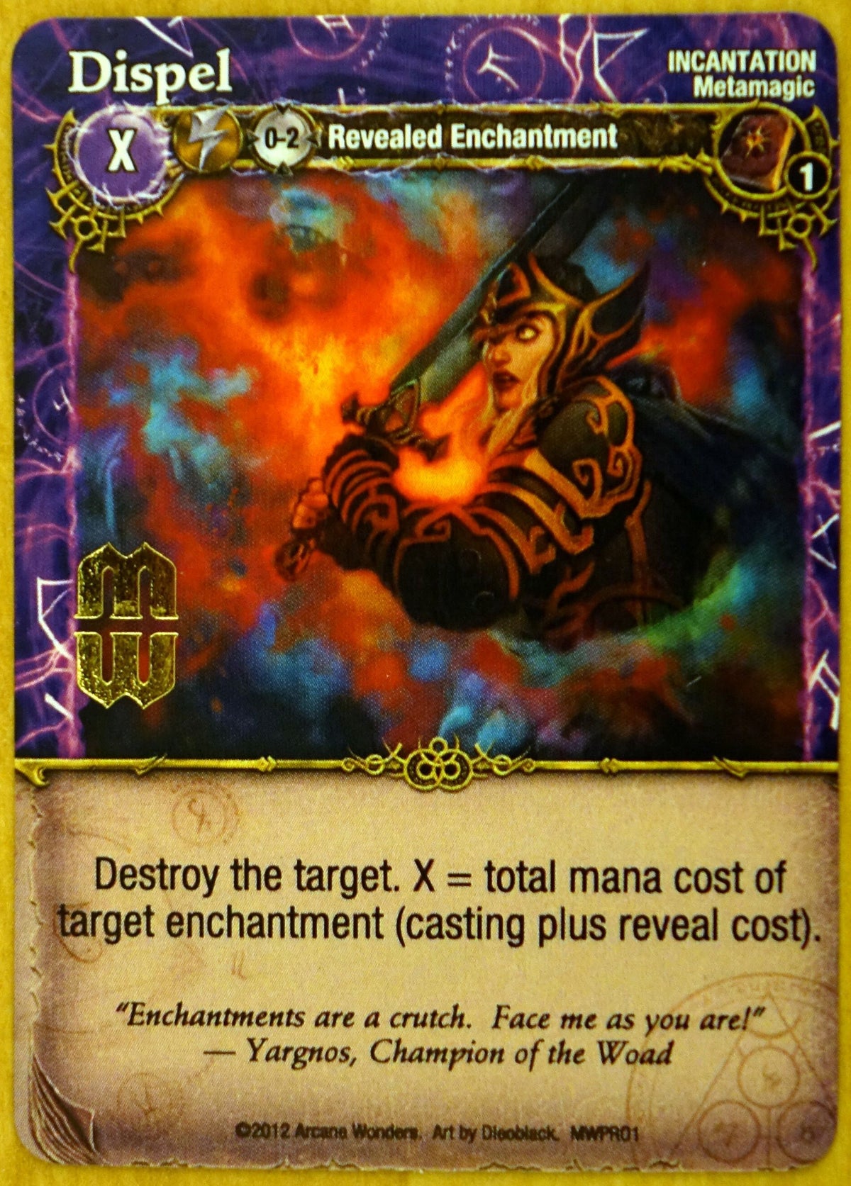 Mage Wars: Dispel Promo Card