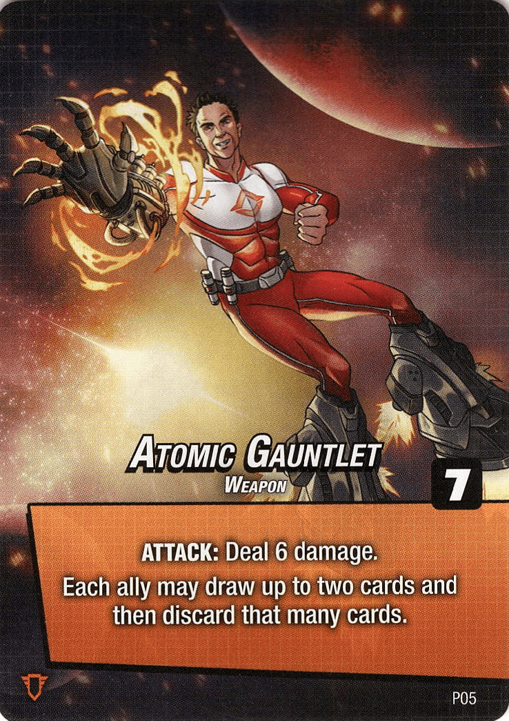 Astro Knights: Atomic Gauntlet Promo Card