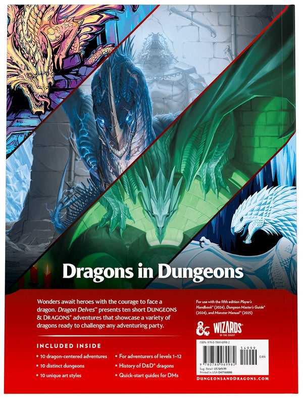 Dungeons & Dragons 2024: Dragon Delves Adventure Anthology Hardcover - Boardwalk Cafe & Games