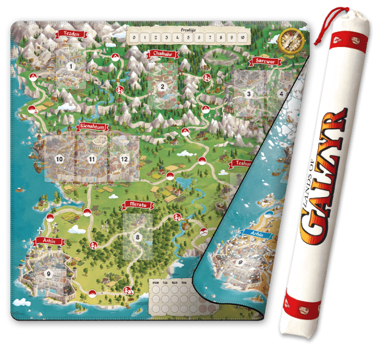 Lands of Galzyr: Game Mat and Bag