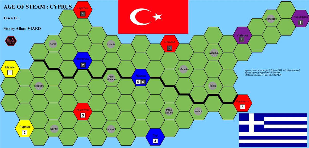 Age of Steam Expansion: Tibet and Cyprus