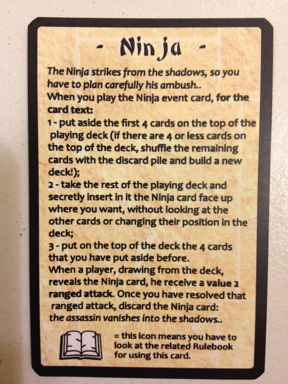 Sake & Samurai: Ninja Cards