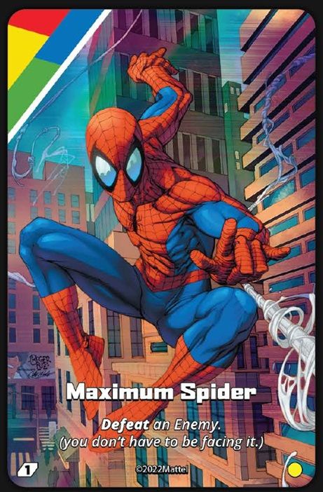 UNO Ultimate: Spider-Man – Maximum Spider Foil Chase Card