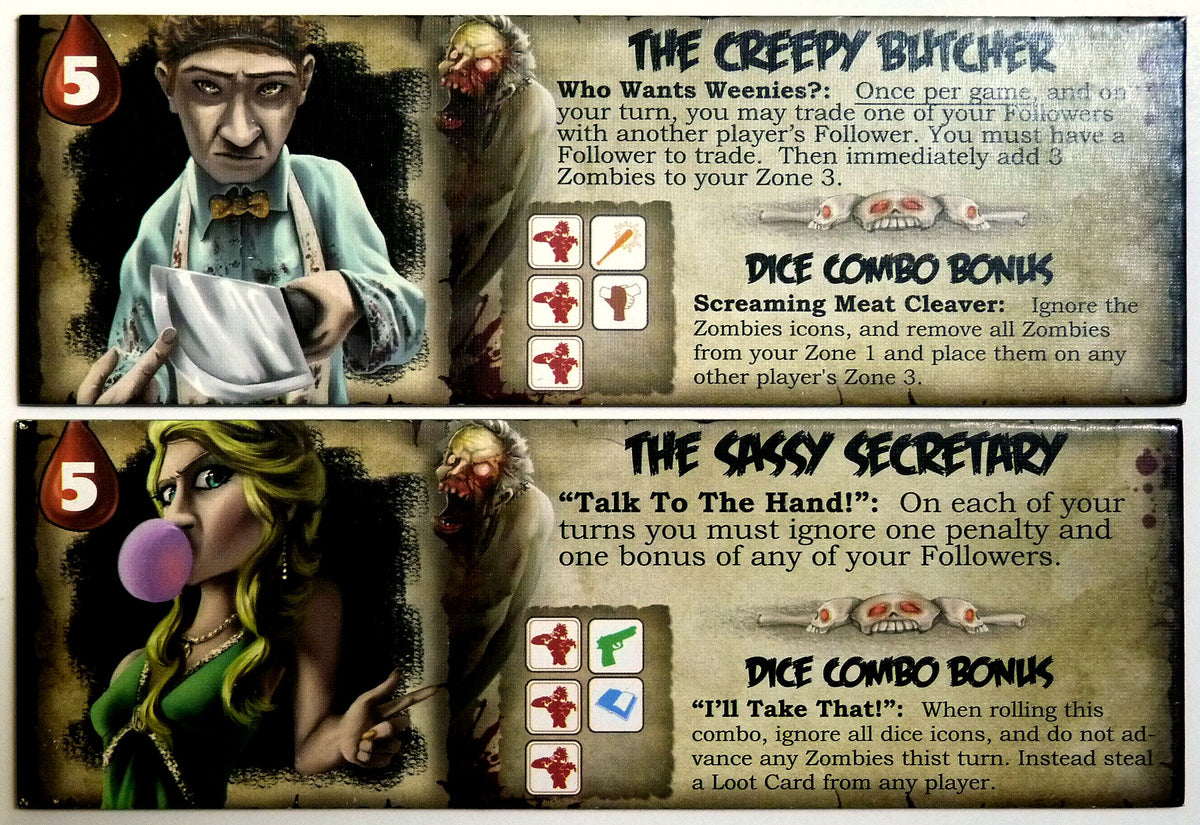 Run, Fight, or Die!: Cat and Lenny Character Boards