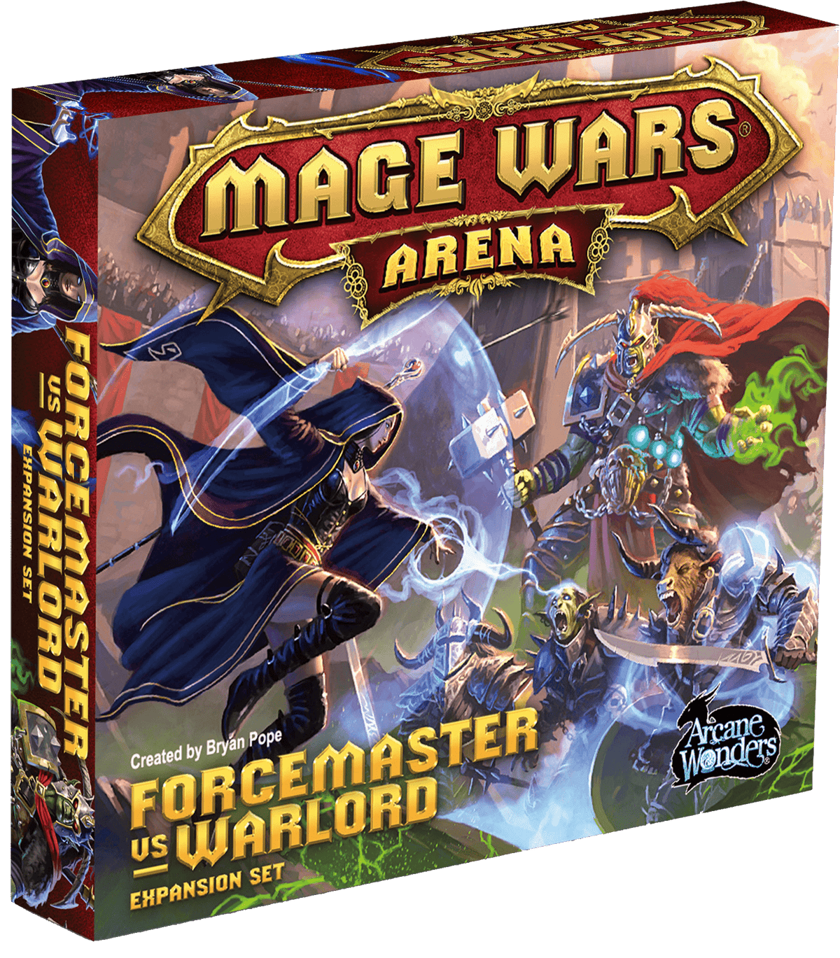 Mage Wars Arena: Forcemaster vs Warlord Expansion Set