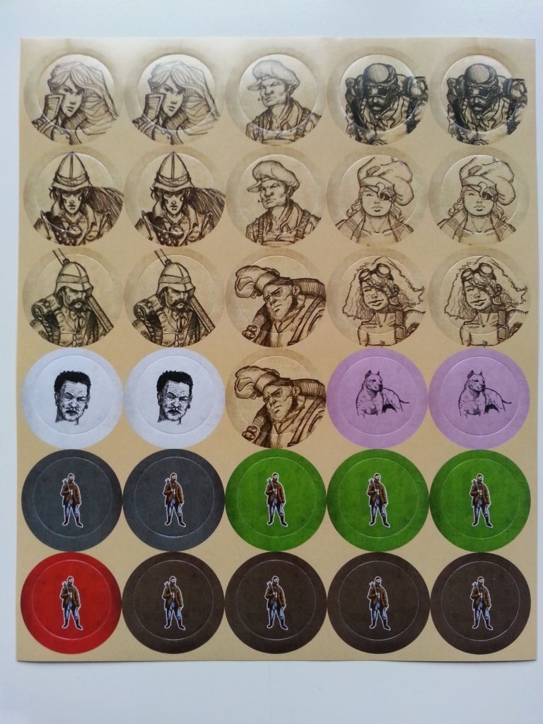 Robinson Crusoe: Adventures on the Cursed Island – Stickers for Pawns