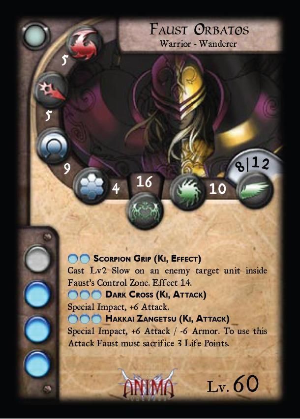 Anima Tactics: Faust Orbatos