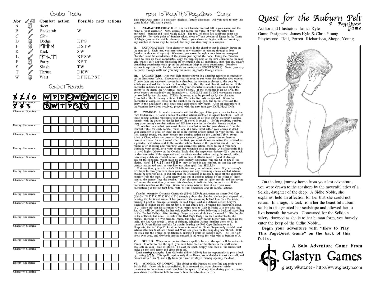 Quest for the Auburn Pelt: A PageQuest Game