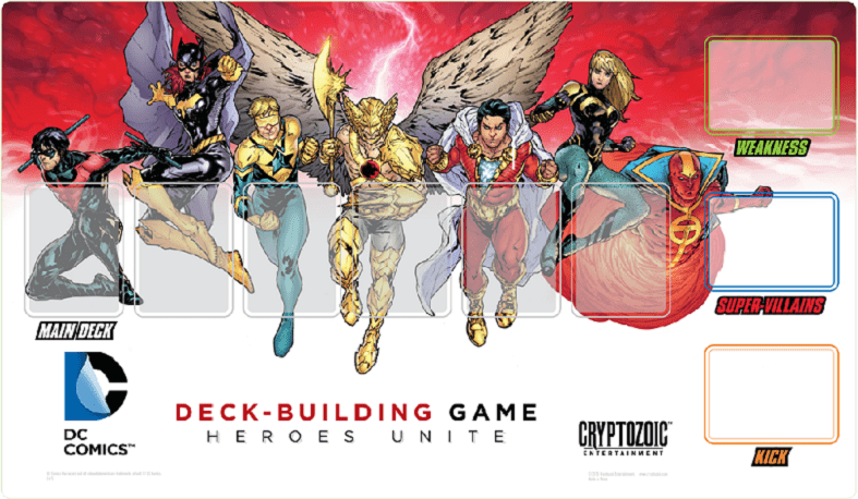 DC Deck-Building Game: Heroes Unite – Playmat