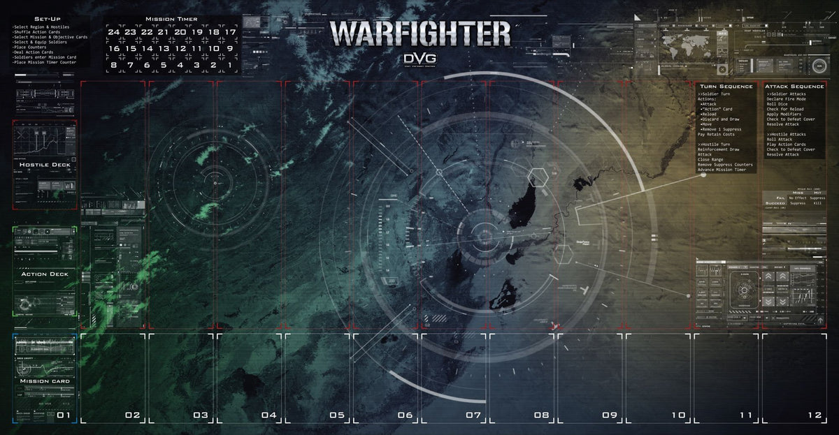 Warfighter: The Tactical Special Forces Card Game – Playmat