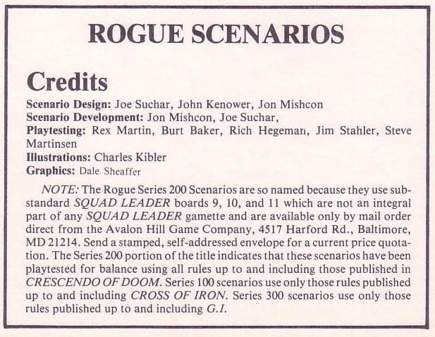 Rogue Scenarios