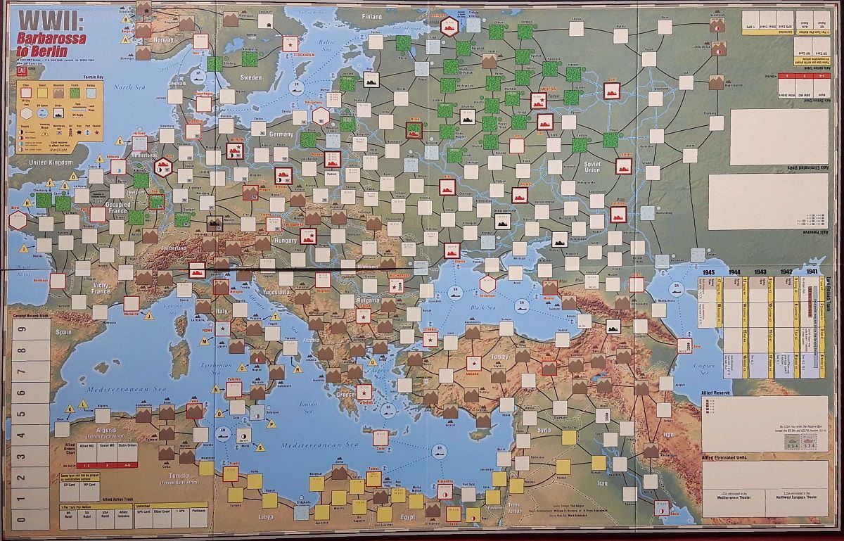 World War II: Barbarossa to Berlin – Mounted Mapboard