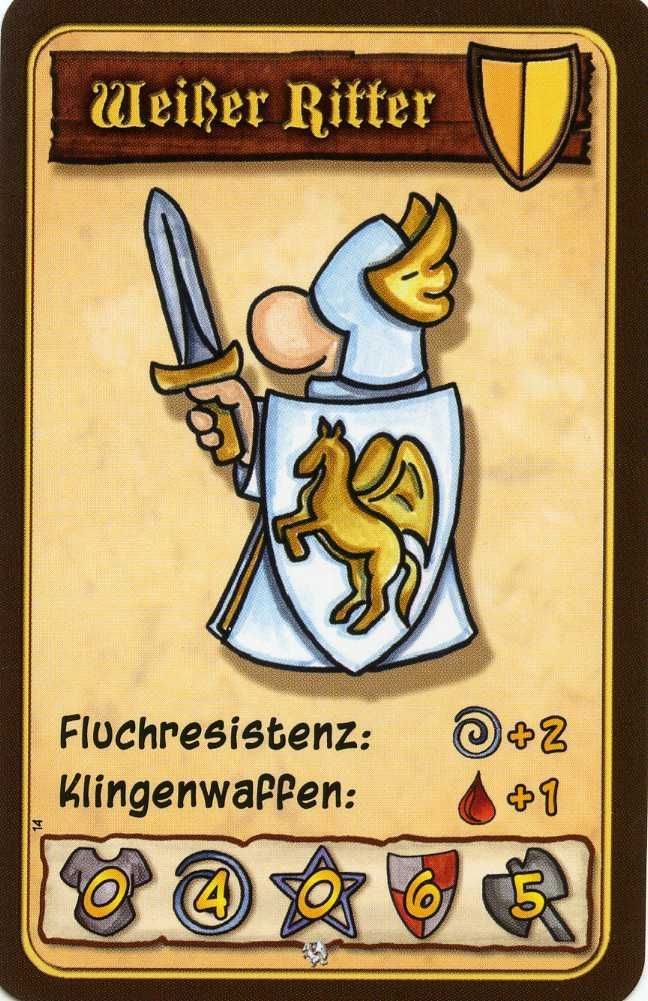 Kleine Helden promo card "Weißer Ritter"