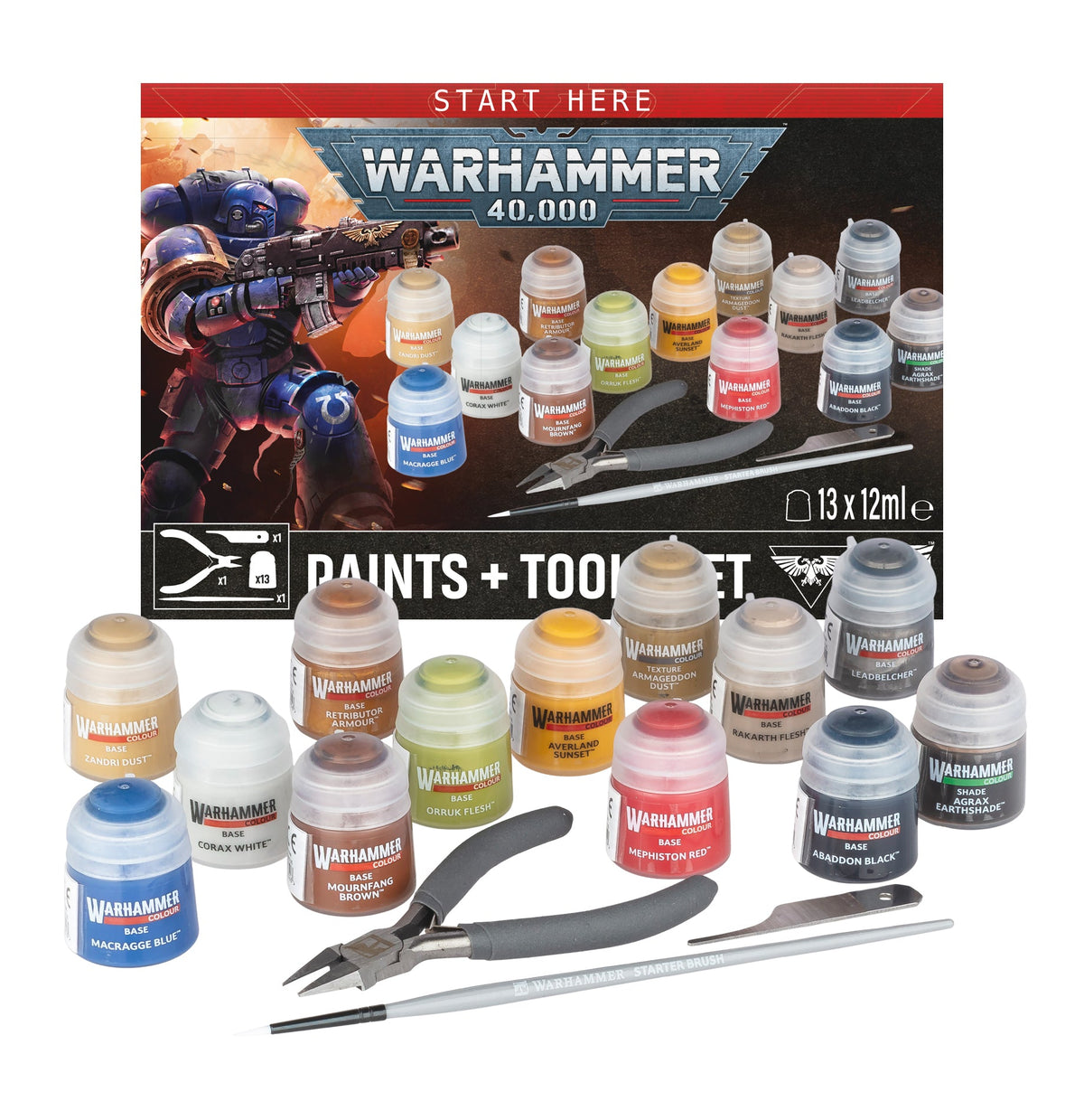 Warhammer 40000 Paints + Tools